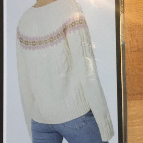 Splendid Olga Sweater Fair Isle Cable-Knit - Picture 8 of 10